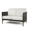 Orleans Loveseat Crosshatch Vapor Cushions Smoke Finish