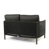 Orleans Loveseat Nurture Charcoal Cushions Smoke Finish Back