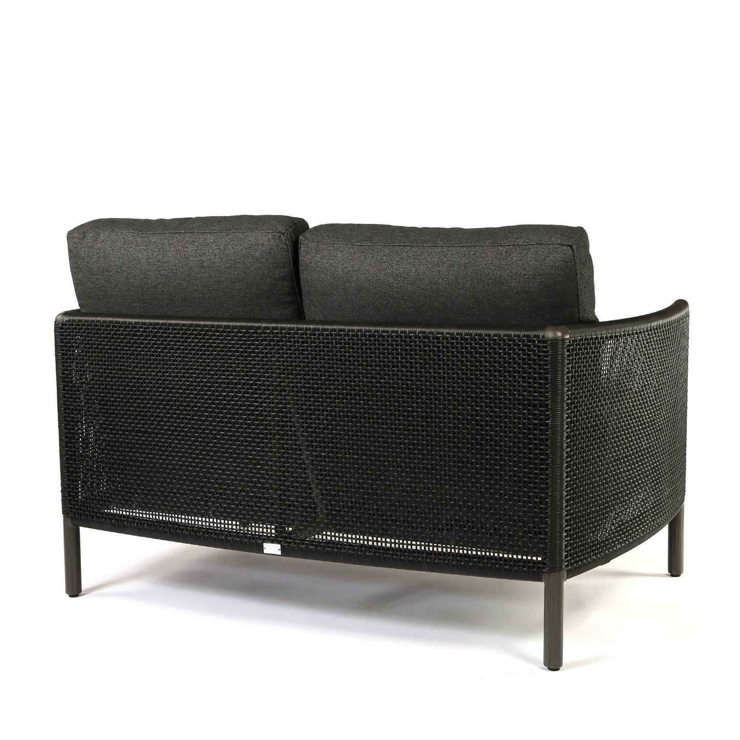 Orleans Loveseat Nurture Charcoal Cushions Smoke Finish Back, image 3