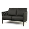 Orleans Loveseat Nurture Charcoal Cushions Smoke Finish