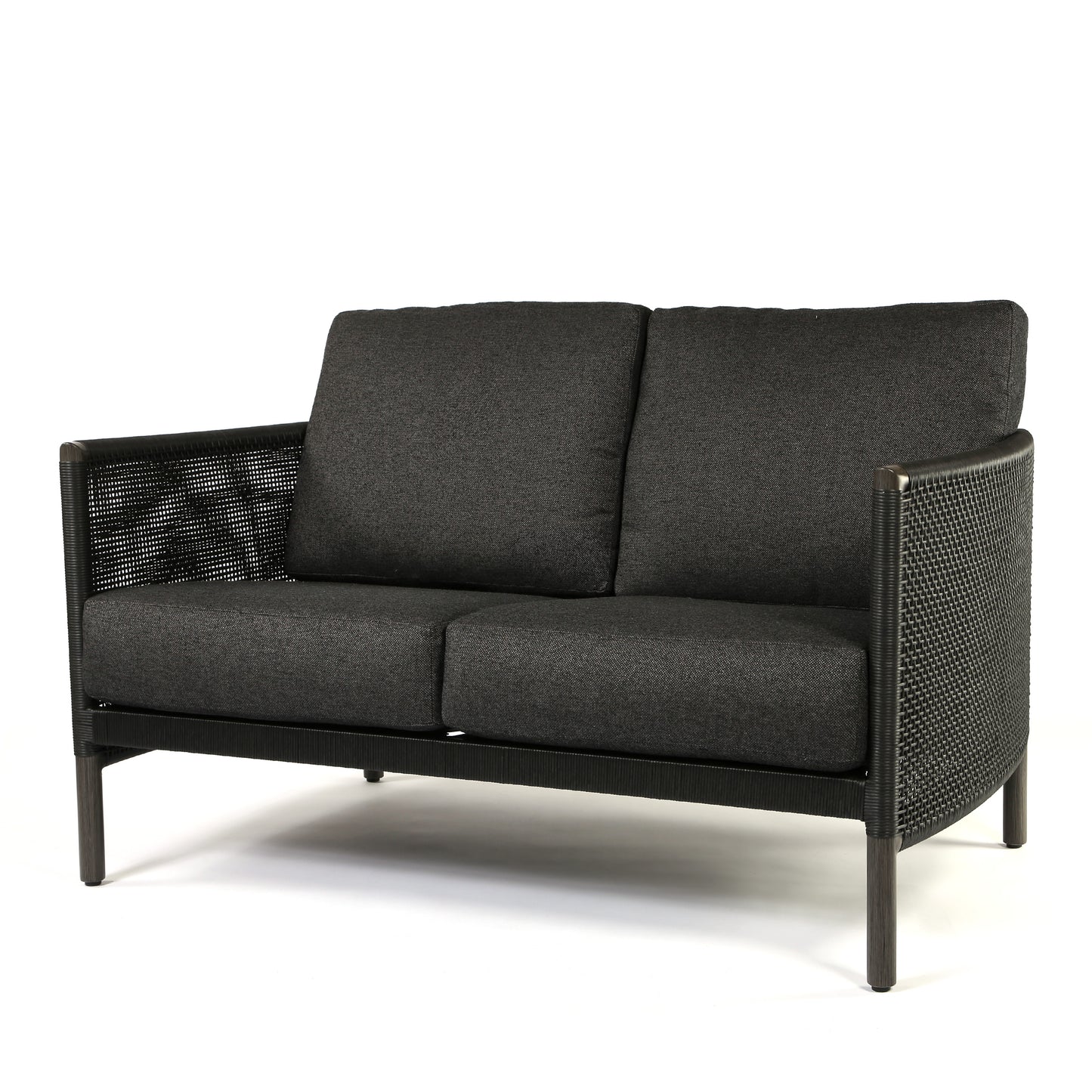 Orleans Loveseat Nurture Charcoal Cushions Smoke Finish, image 2