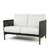 Orleans Loveseat Nurture Pebble Cushions Smoke Finish