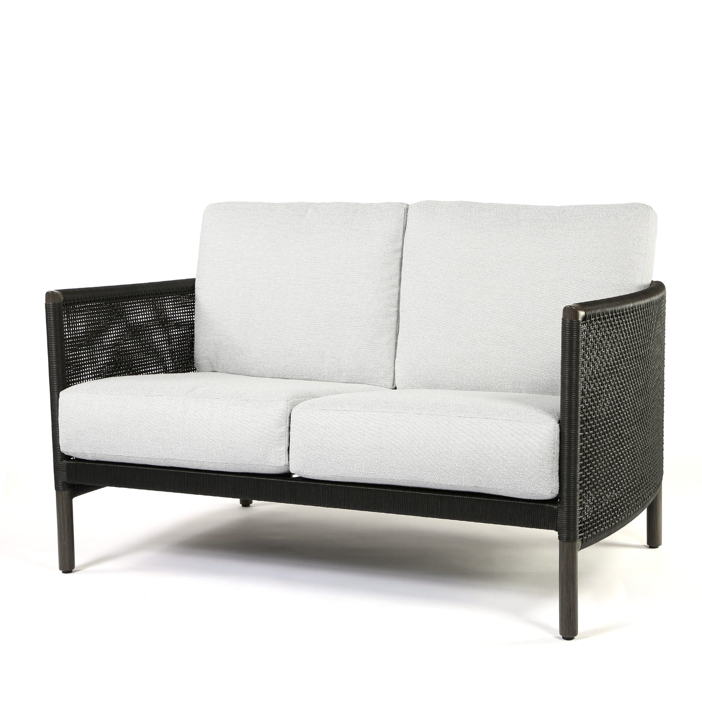 Orleans Loveseat Nurture Pebble Cushions Smoke Finish, image 13