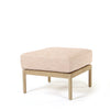 Orleans Ottoman Brushed Clay Cushion Flax Finish