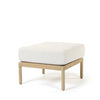 Orleans Ottoman Nurture Pebble Cushion Flax Finish