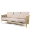 Orleans Sofa Brushed Clay Cushions Flax Finish