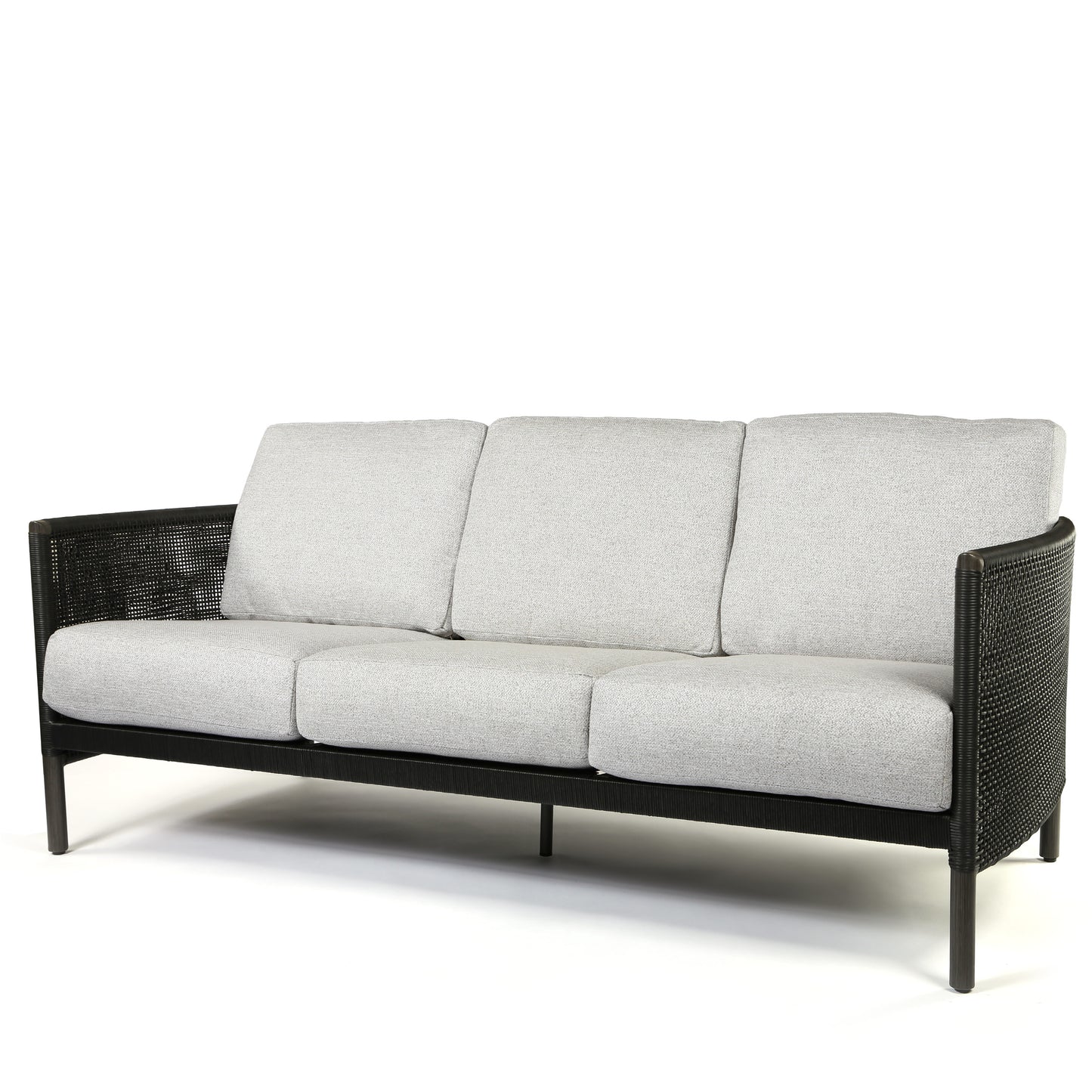 Orleans Sofa Crosshatch Vapor Cushions Smoke Finish, image 4