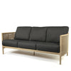 Orleans Sofa Nurture Charcoal Cushions Flax Finish