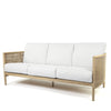 Orleans Sofa Nurture Pebble Cushions Flax Finish