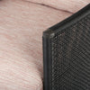 Orleans Swivel Rocker Club Chair Brushed Clay Cushions Smoke Finish Detail