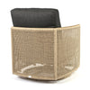 Orleans Swivel Rocker Club Chair Nurture Charcoal Cushions Flax Finish Back
