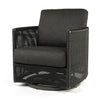 Orleans Swivel Rocker Club Chair Nurture Charcoal Cushions Smoke Finish