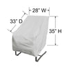 PFC115 Dining Chair Cover Dimensions