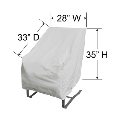 
                  PFC115 Dining Chair Cover Dimensions - Image 2
                