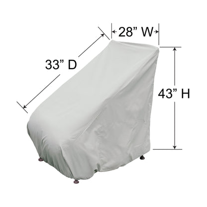 
                  PFC116 Counter Height Chair Cover Dimensions - Image 2
                