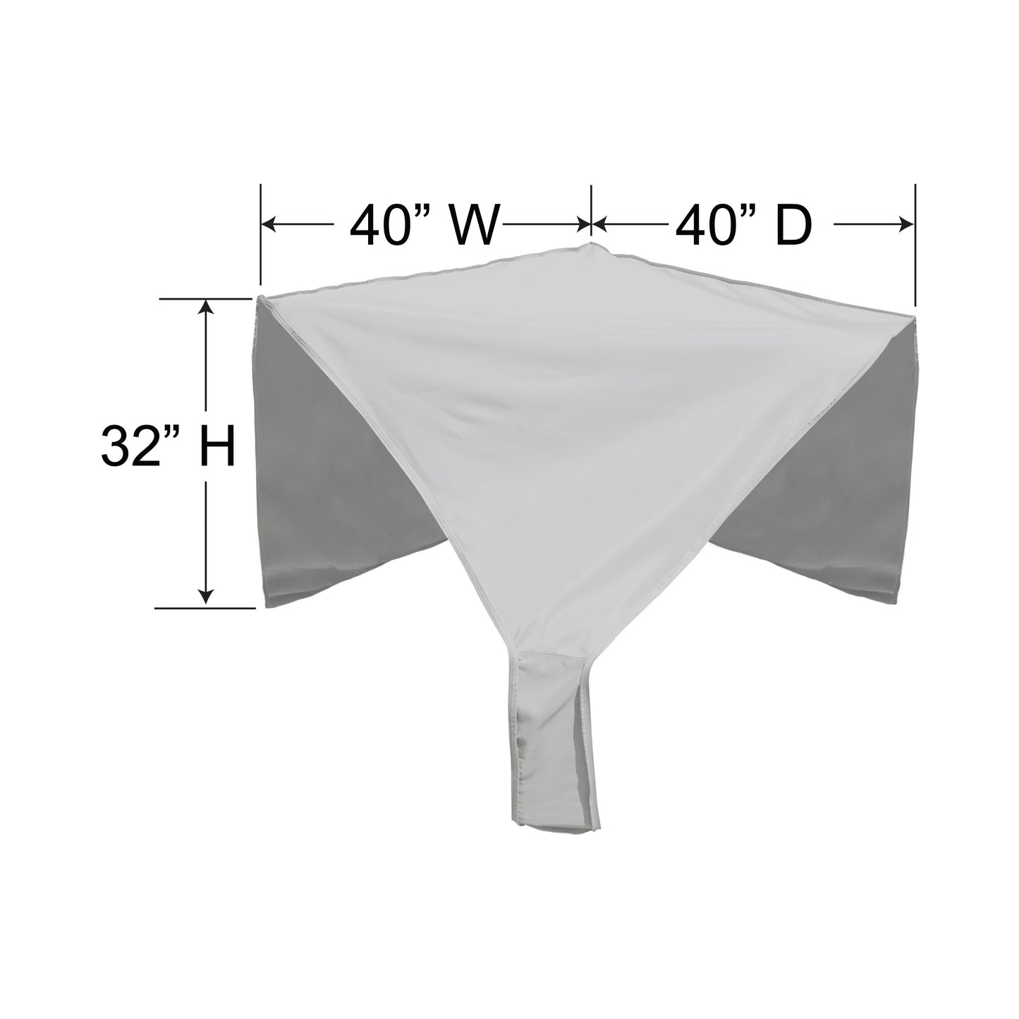 PFC404 Modular Cover Fits Corner Sectional Dimensions, image 2