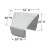 PFC406R Modular Cover Fits Wedge Right End Sectional Dimensions