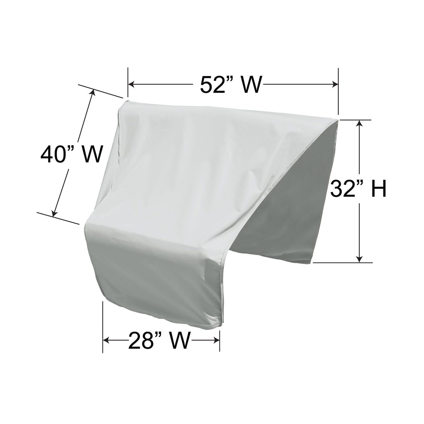 PFC406-R - Sectional Modular Wedge End (Left Facing) Cover, image 2