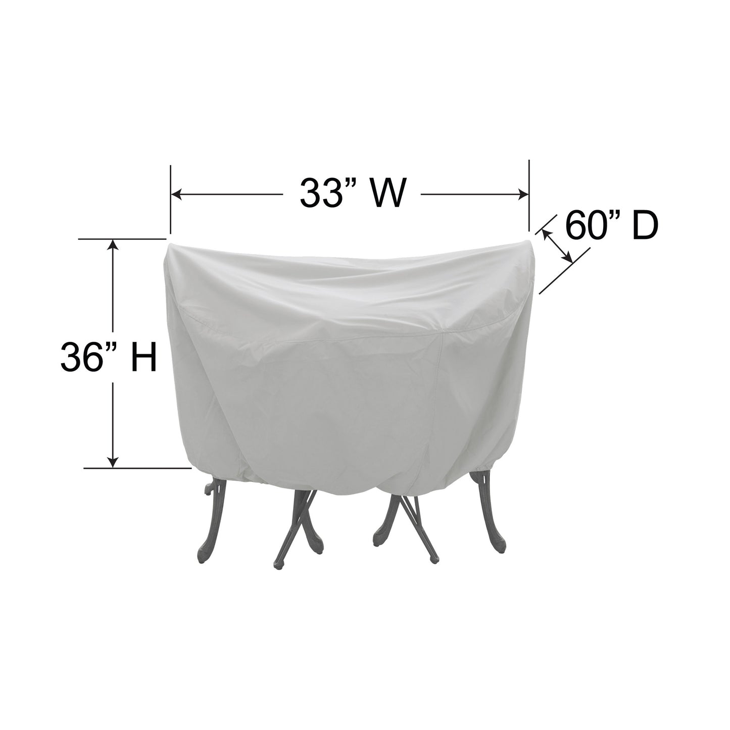 PFC530 30 Round Table and 2 Chairs Cover Dimensions, image 2