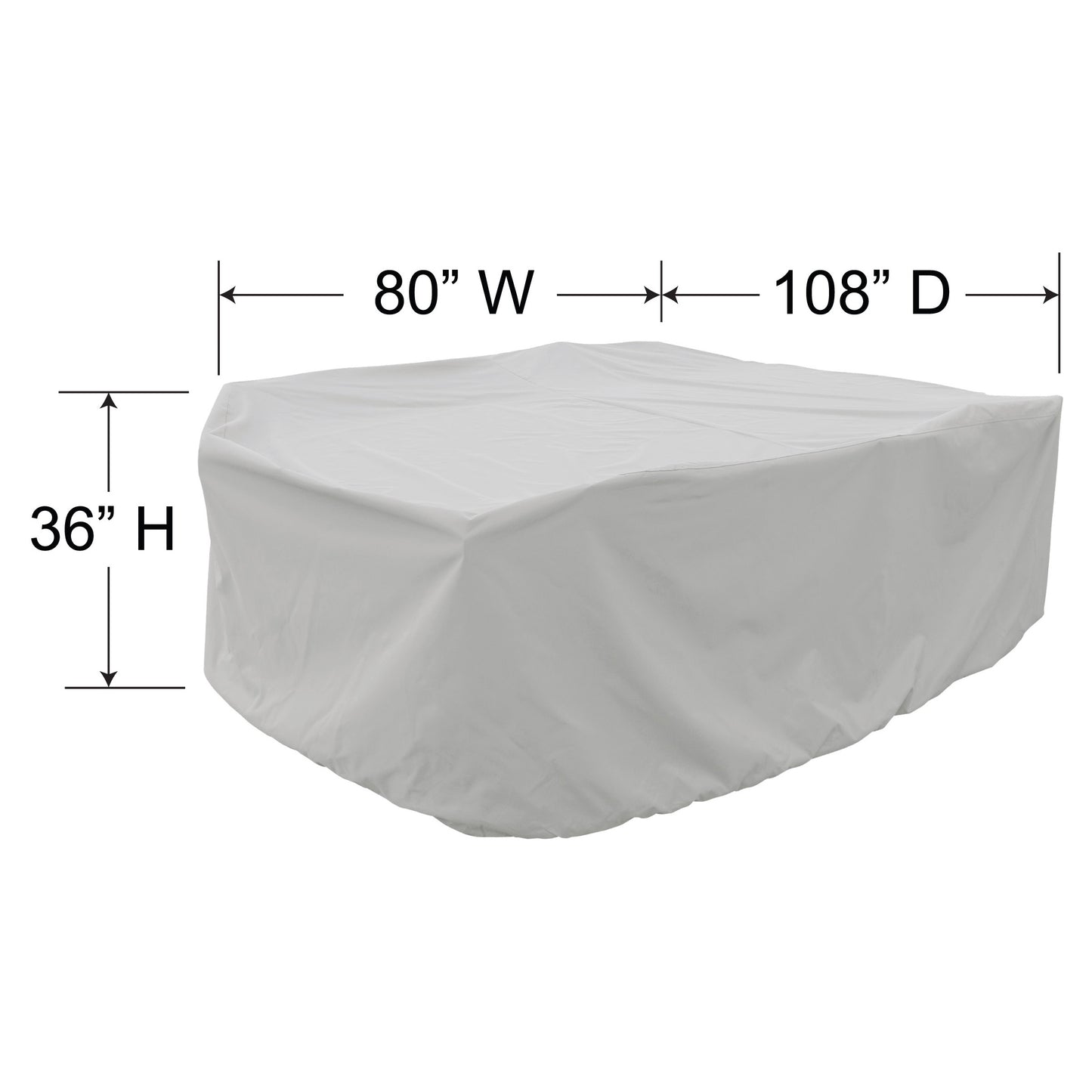 PFC594 Medium Oval Rect Table and Chairs Cover Dimensions, image 2