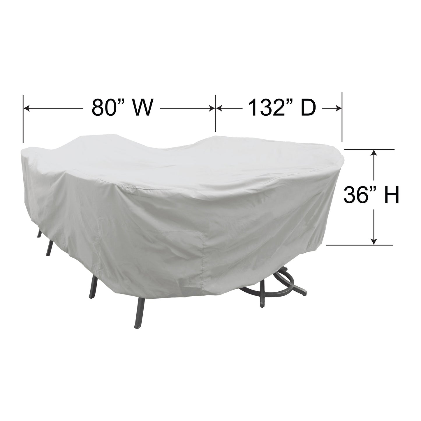 PFC596 - Large Rectangle Dining Table & Chairs Cover, image 2