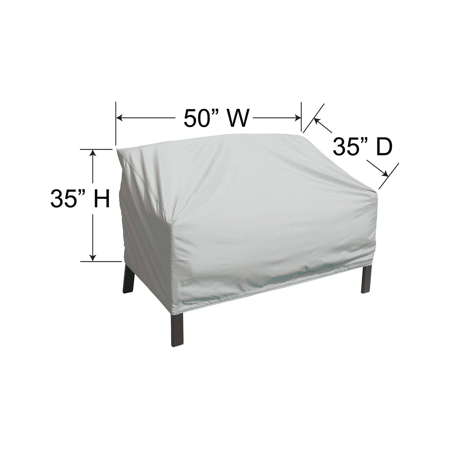 PFC720 Loveseat Cover Dimensions, image 2