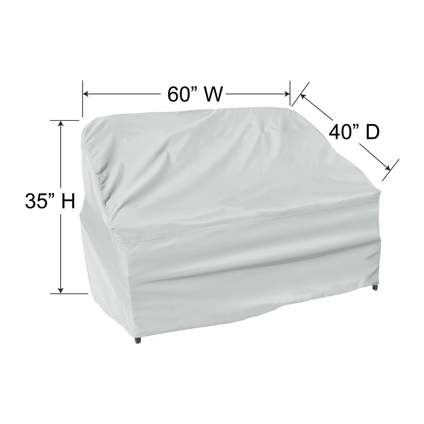 PFC722 Large Loveseat Cover Dimensions, image 2