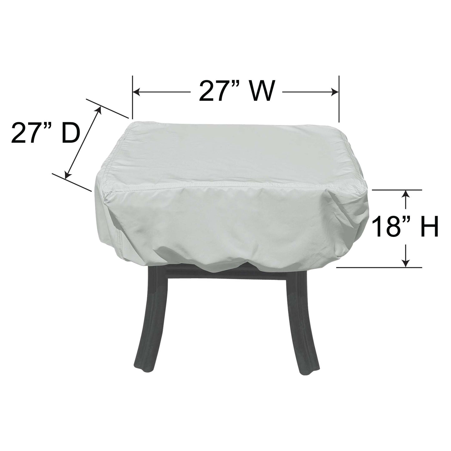 PFC815 - Small Square Fire Pit / Table / Ottoman Cover, image 2