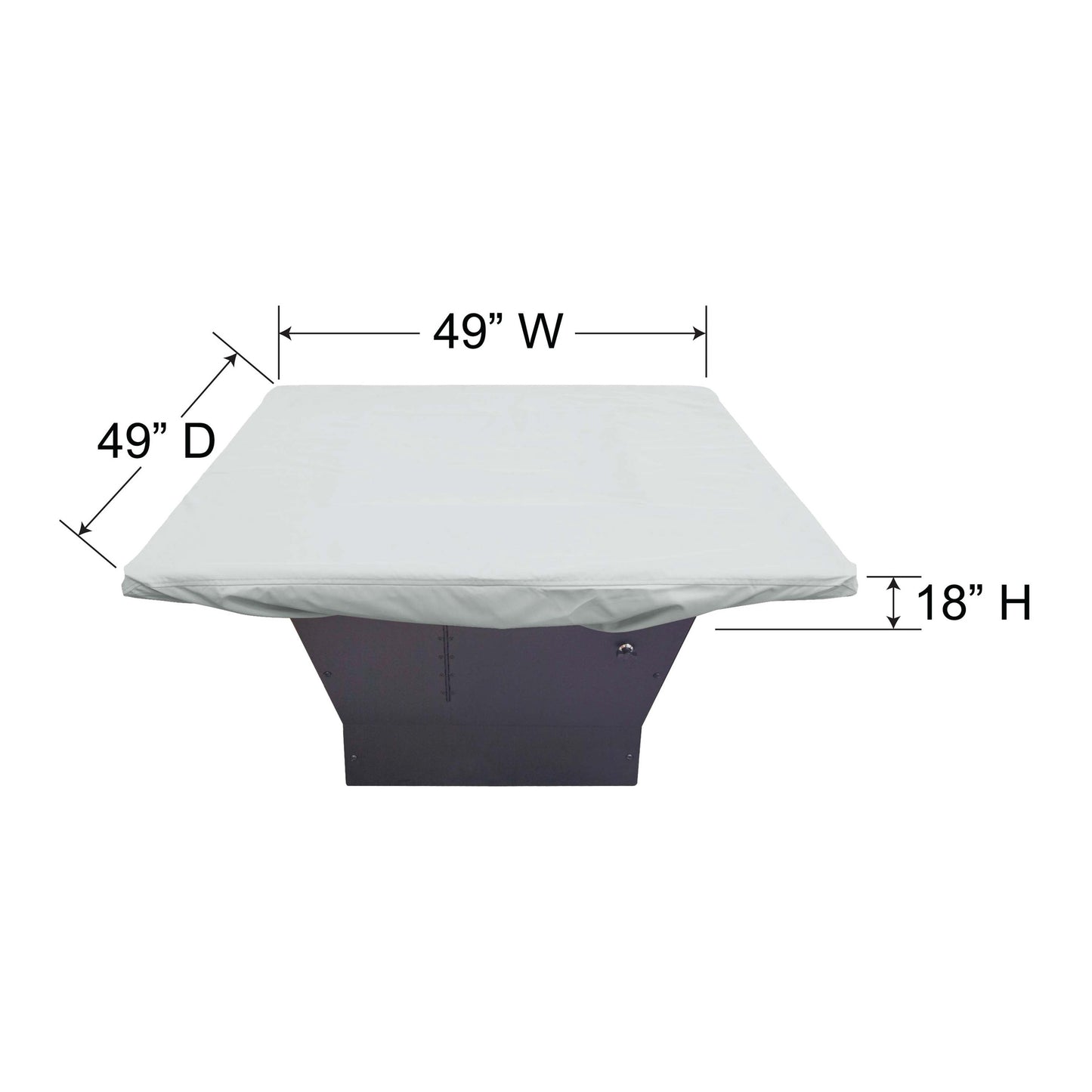 PFC820 - Square Fire Pit / Table / Ottoman Cover, image 2