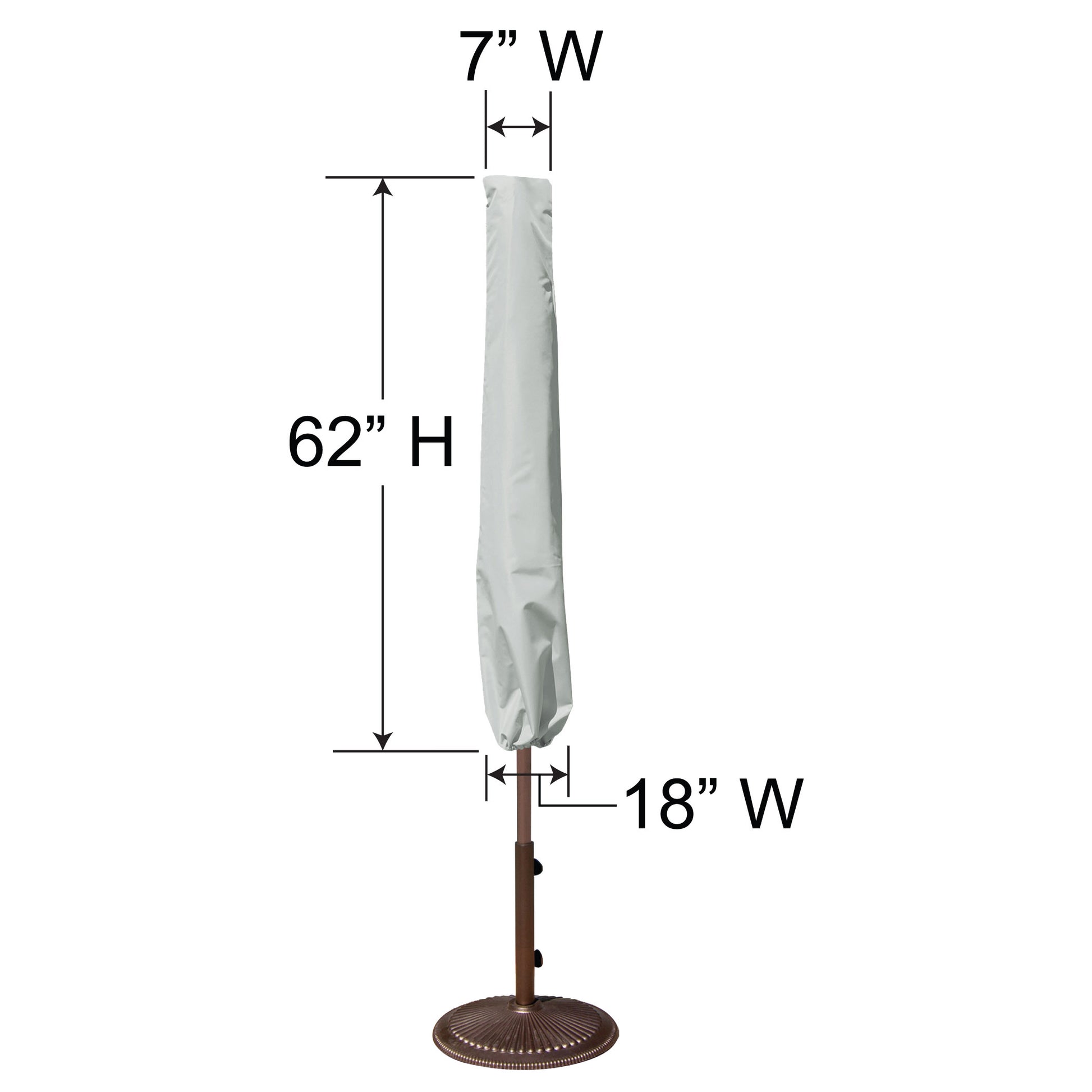 commercial patio umbrella covers PFC901 - Large Market Umbrella Cover by Treasure Garden