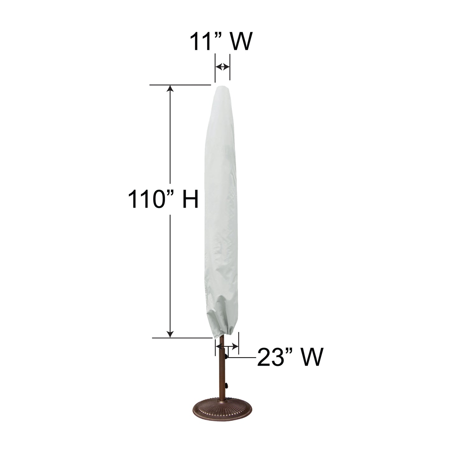 amazon patio umbrella cover PFC910 - Rect Market Umbrella Cover by Treasure Garden