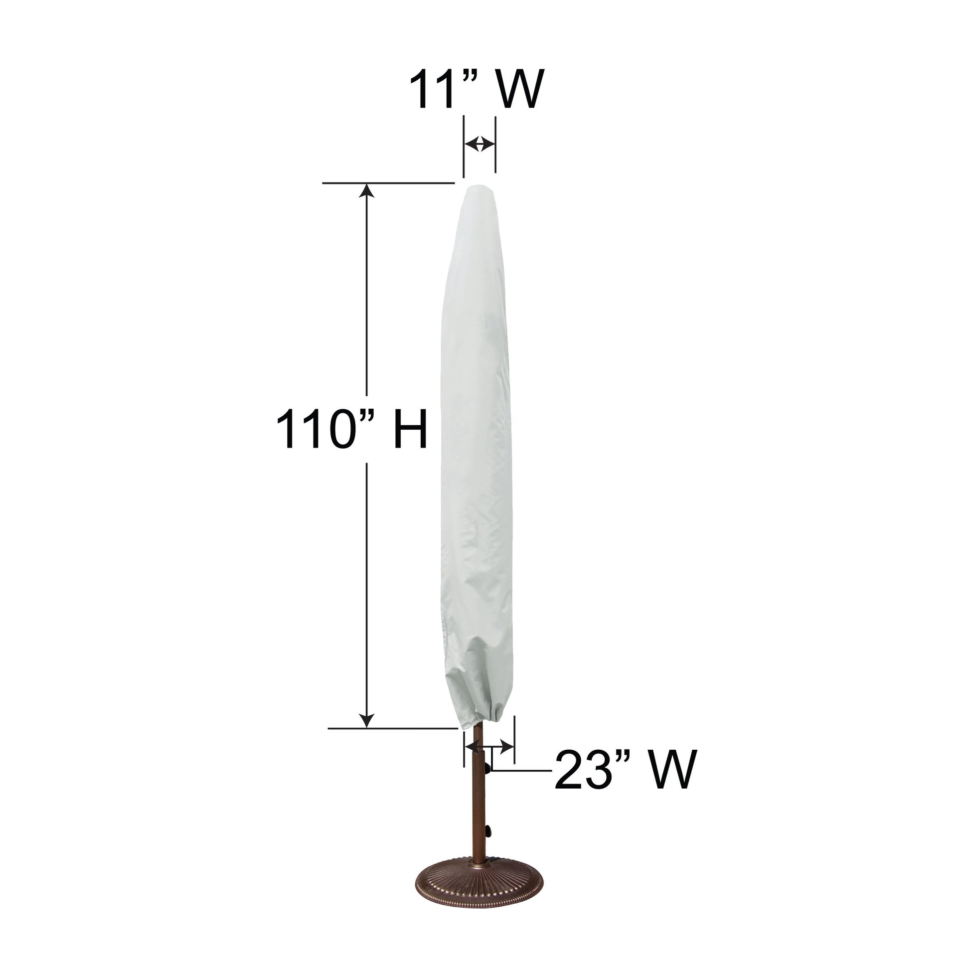 buy patio umbrella cover PFC910 - Rect Market Umbrella Cover by Treasure Garden