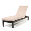 Palermo Chaise Lounge Brushed Clay Cushion Graphite Finish