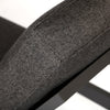 Palermo Chaise Lounge Nurture Charcoal Cushion Detail Graphite Finish