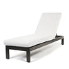 Palermo Chaise Lounge Nurture Pebble Cushion Graphite Finish