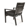 Palermo Dining Arm Chair Nurture Charcoal Cushion Graphite Finish Back