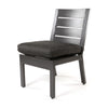 Palermo Dining Side Chair Nurture Charcoal Cushion Graphite Finish