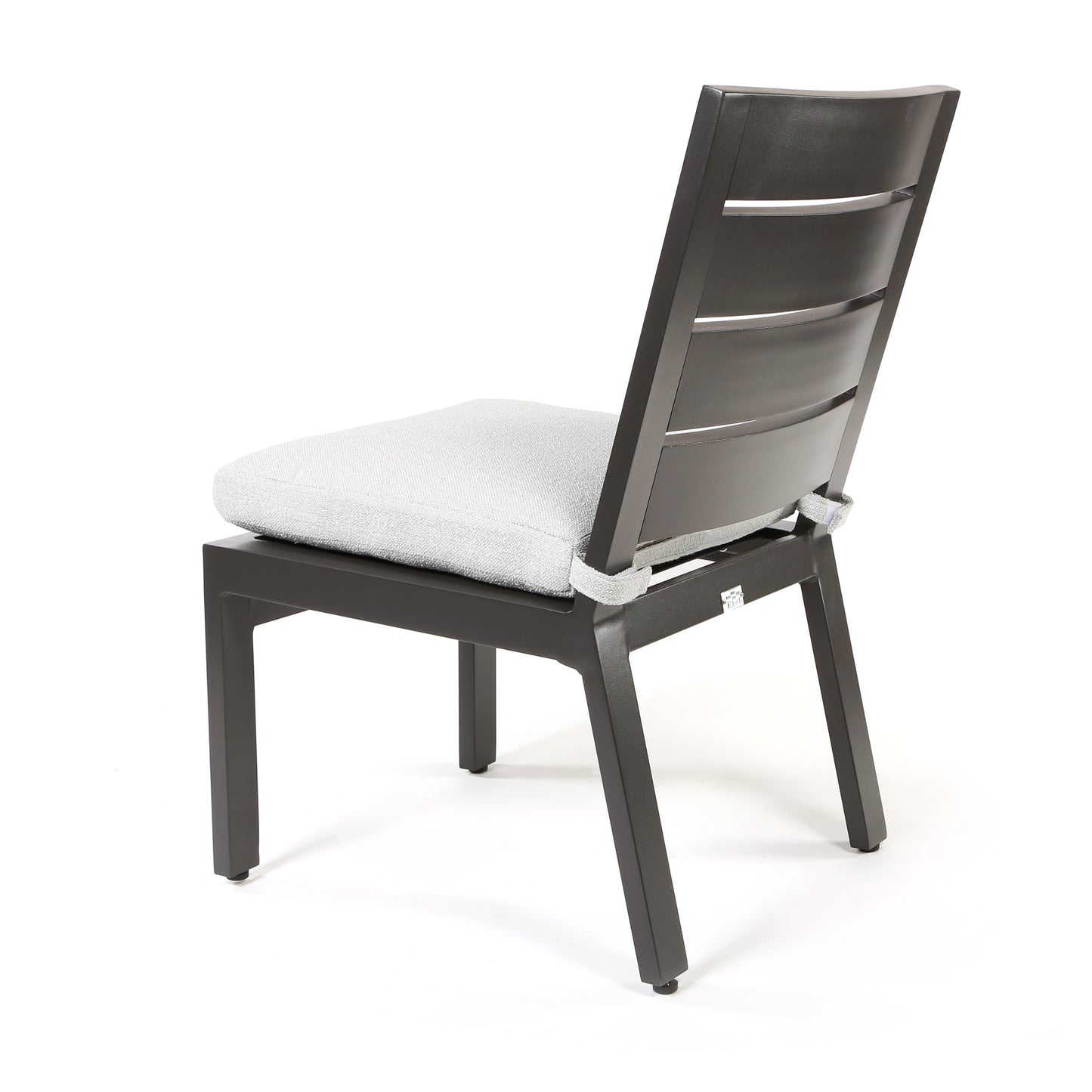 Palermo Dining Side Chair Nurture Pebble Cushion Graphite Finish Back, image 6
