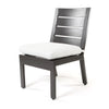 Palermo Dining Side Chair Nurture Pebble Cushion Graphite Finish