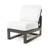 Palermo High Back Armless Chair Nurture Pebble Cushions Graphite Finish