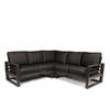 Palermo High Back Sectional Set Nurture Charcoal Cushions Graphite Finish