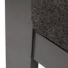 Palermo High Back Sofa Nurture Charcoal Cushions Graphite Finish Detail