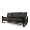 Palermo High Back Sofa Nurture Charcoal Cushions Graphite Finish