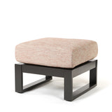 Palermo Ottoman Brushed Clay Cushion Graphite Finish