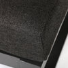 Palermo Ottoman Nurture Charcoal Cushion Detail Graphite Finish