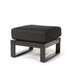 Palermo Ottoman Nurture Charcoal Cushion Graphite Finish