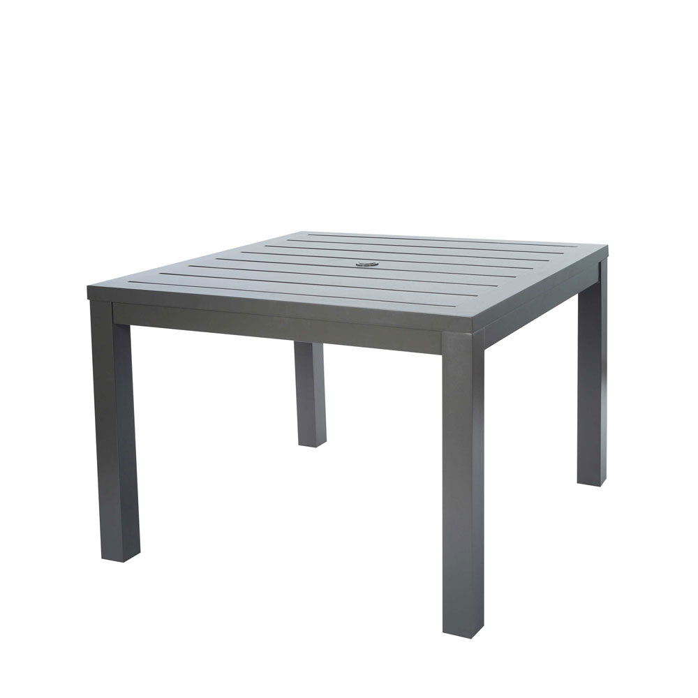 43" Square Palermo Slat Top Dining Table