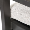 Palermo Swivel Barstool Crosshatch Vapor Cushion Detail Graphite Finish