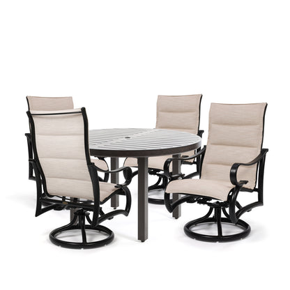 
                  Passage Padded Sling 5 Piece Dining Set All Swivel Rockers - Image 4
                