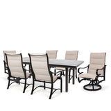 Passage Padded Sling 7 Piece Dining Set